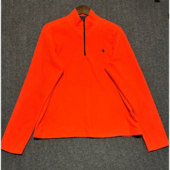 Polo Ralph Lauren Other - Polo ralph lauren performance Large fleece 1/2 zip pullover orange‎ read